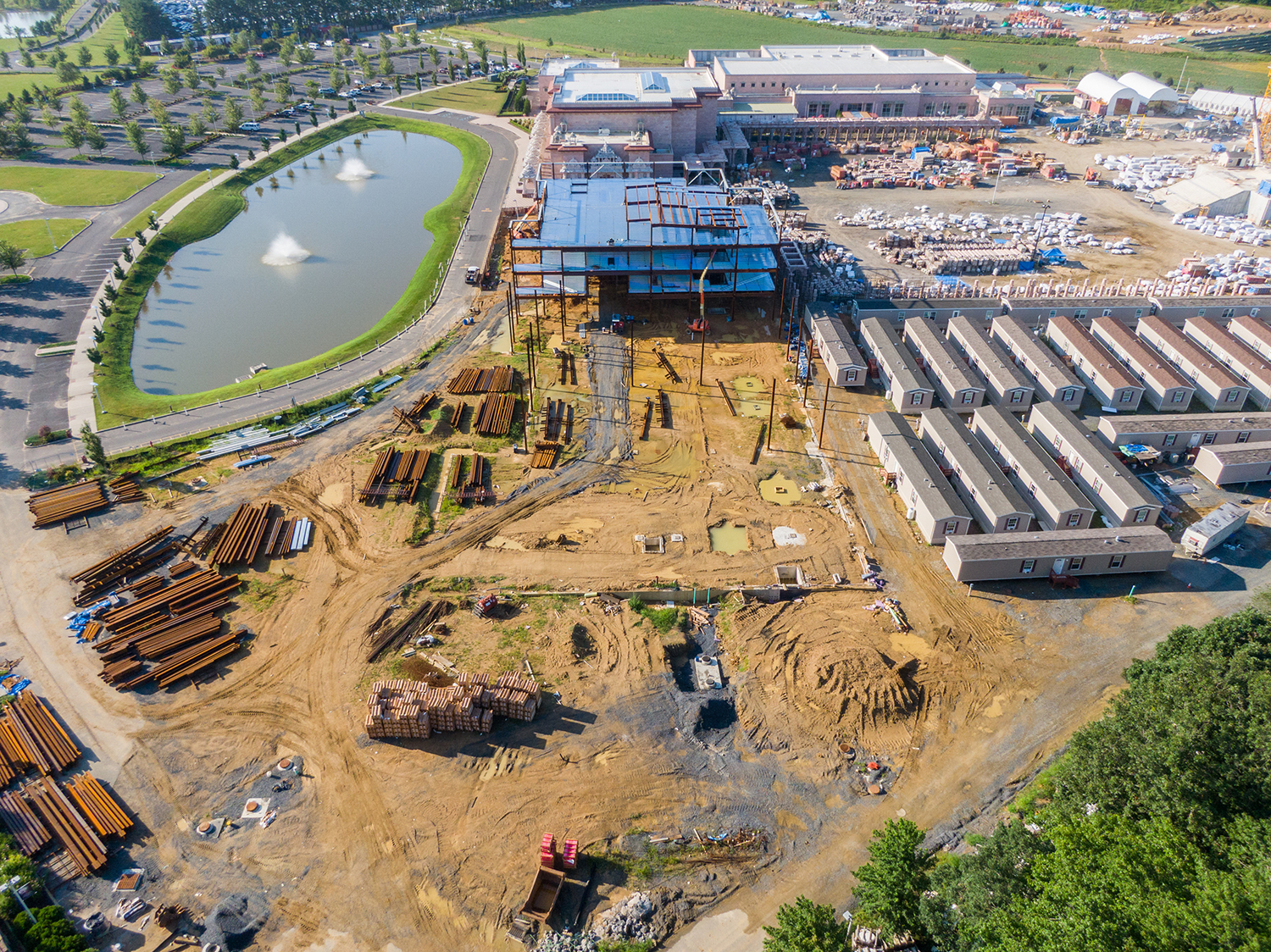 Office building construction